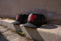 Belico Dept. Black & Red logo Trucker hat